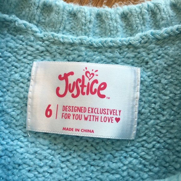 Justice Unicorn Sweater - Picture 3 of 3